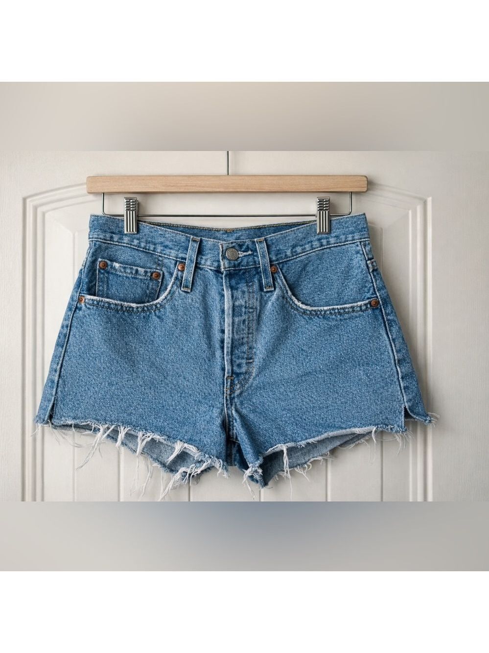 Levi’s Premium 501 Cutoff Denim Shorts Blue W26